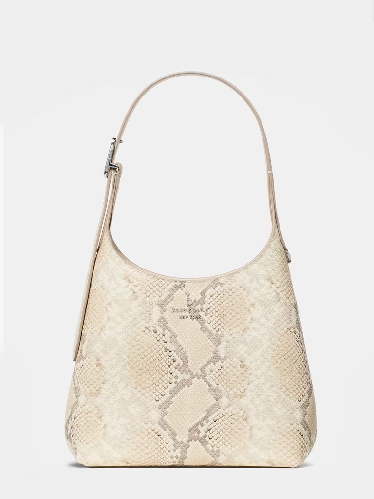 Kate Spade 454 Snake Embossed Leather Small Shoulder Bag, Natural Multi Nwt